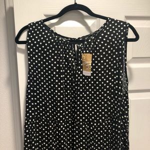 NWT Suzanne Betro 3 tiered sleeveless dress